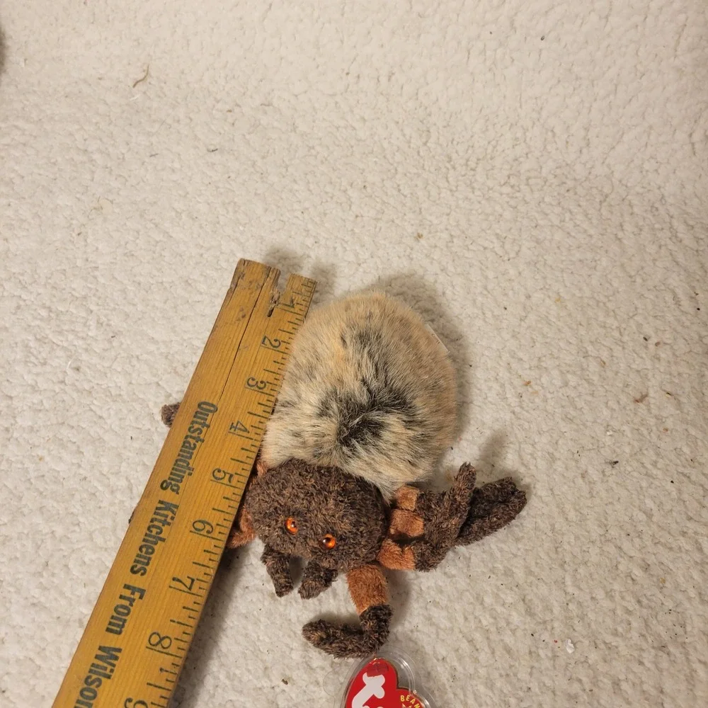 Ty Beanie Baby Hairy the Spider Brown Tarantula Plush‎ 2000 with Tags 4310